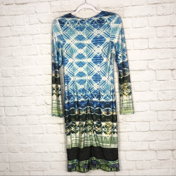 Lumier By Bariano Geo Mesh Panel Cocktail Dress S - Picture 5 of 8